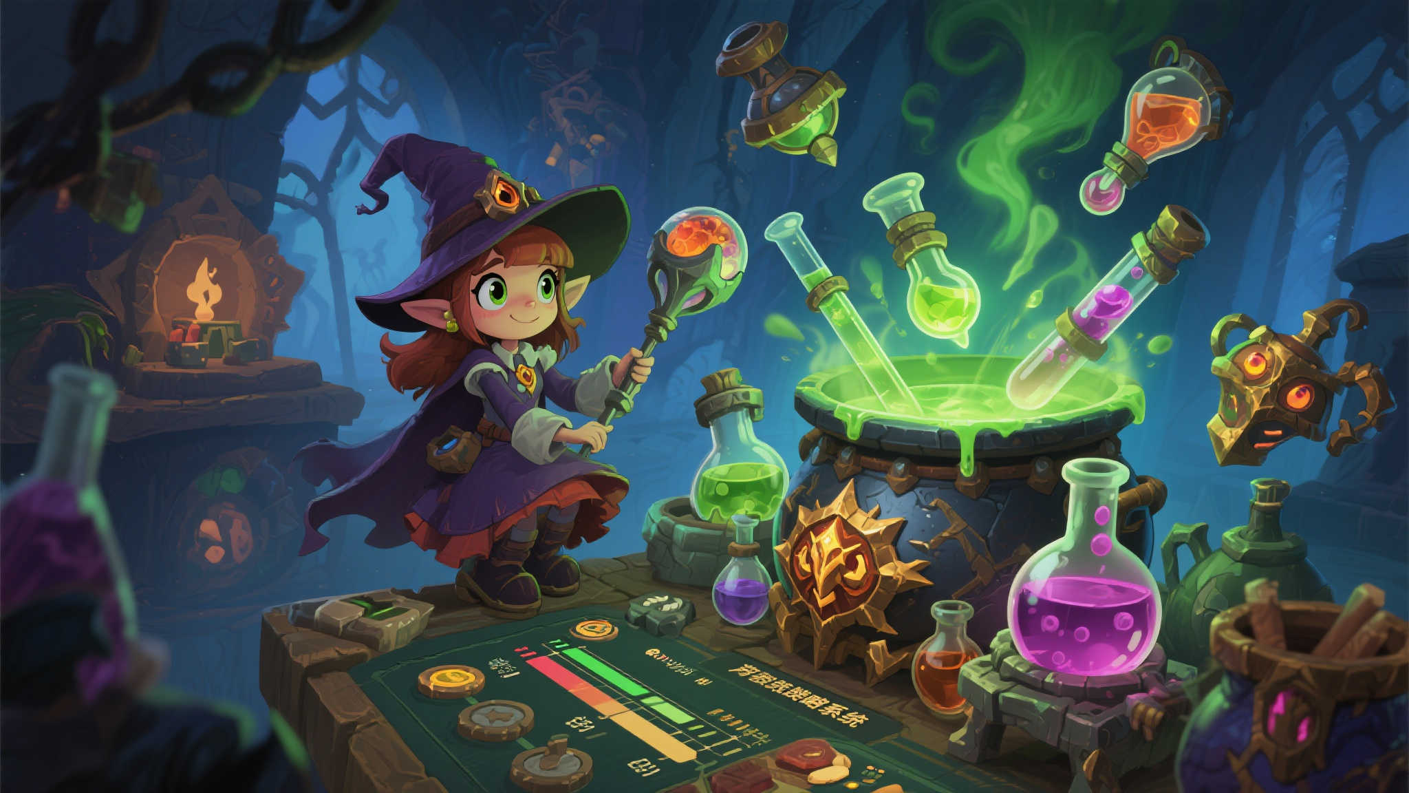 想要驾驭古老强大的炼金术？那《魔釜小女巫