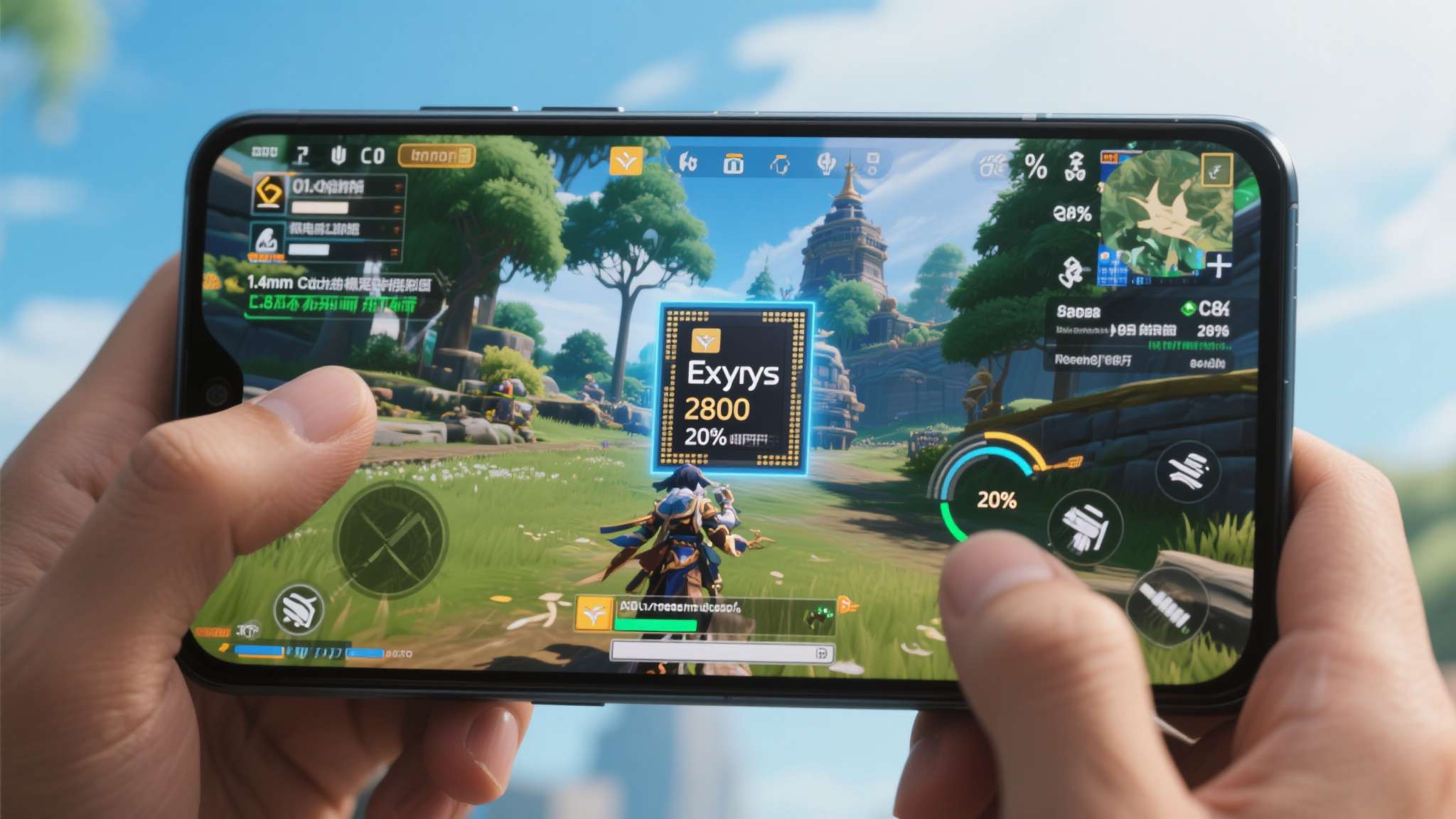 三星手机2026款最新款 以旗舰游戏手机为例,搭载Exynos 2800的设备在运行《原神》等高负载游戏时