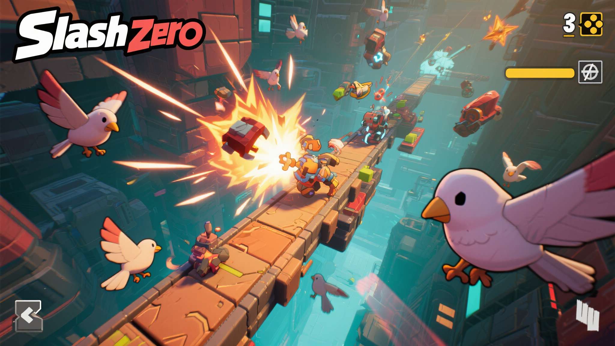 3D横板动作肉鸽《SlashZero》27号首测!5000 个测试资格,先到先得! 《SlashZero》是一款融合了3D视觉表现与横板动作机制的肉鸽类游戏。区别于